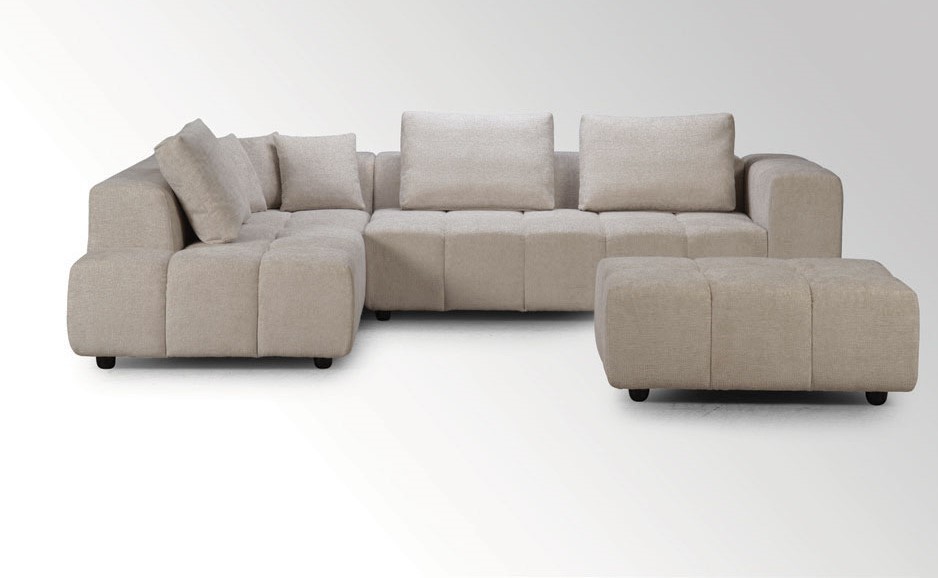Corner sofa Champion with pouf