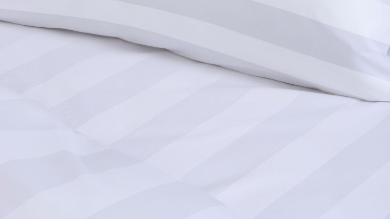 Flat sheet 240TC 5cm satin stripe